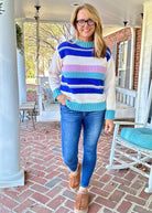 Mock Neck Striped Sweater | Easel - Easel Sweater - Jimberly's Boutique - Olive Branch - Mississippi