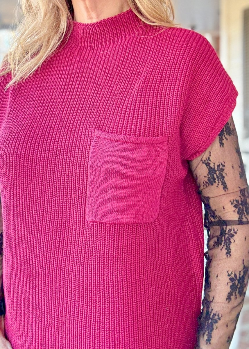 Mock Neck Sweater Dress - Cabernet - sweater dress - Jimberly's Boutique - Olive Branch - Mississippi