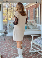 Mock Neck Sweater Dress - Sand Beige - sweater dress - Jimberly's Boutique - Olive Branch - Mississippi