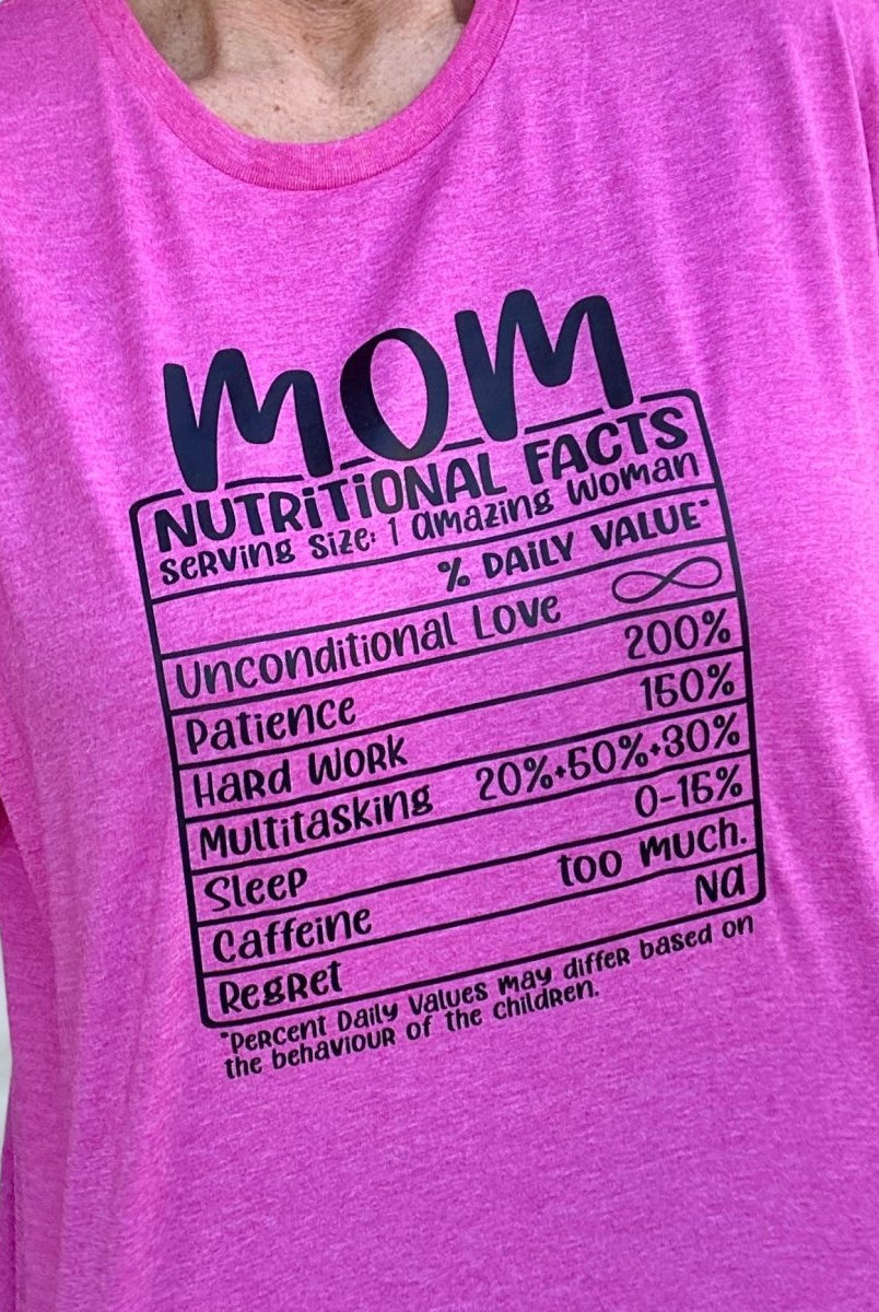 MOM Nutritional Facts | Graphic Tee - Gildan Soft Style Graphic Tee -Jimberly's Boutique-Olive Branch-Mississippi