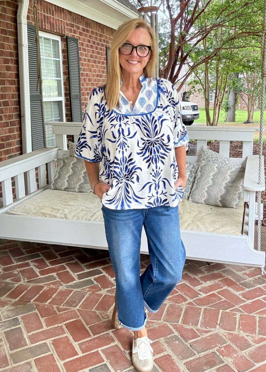 Moody Blues Top | Umgee - Umgee Top -Jimberly's Boutique-Olive Branch-Mississippi