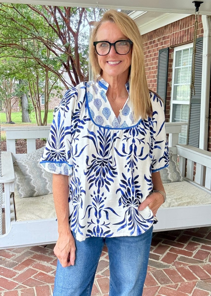Moody Blues Top | Umgee - Umgee Top -Jimberly's Boutique-Olive Branch-Mississippi