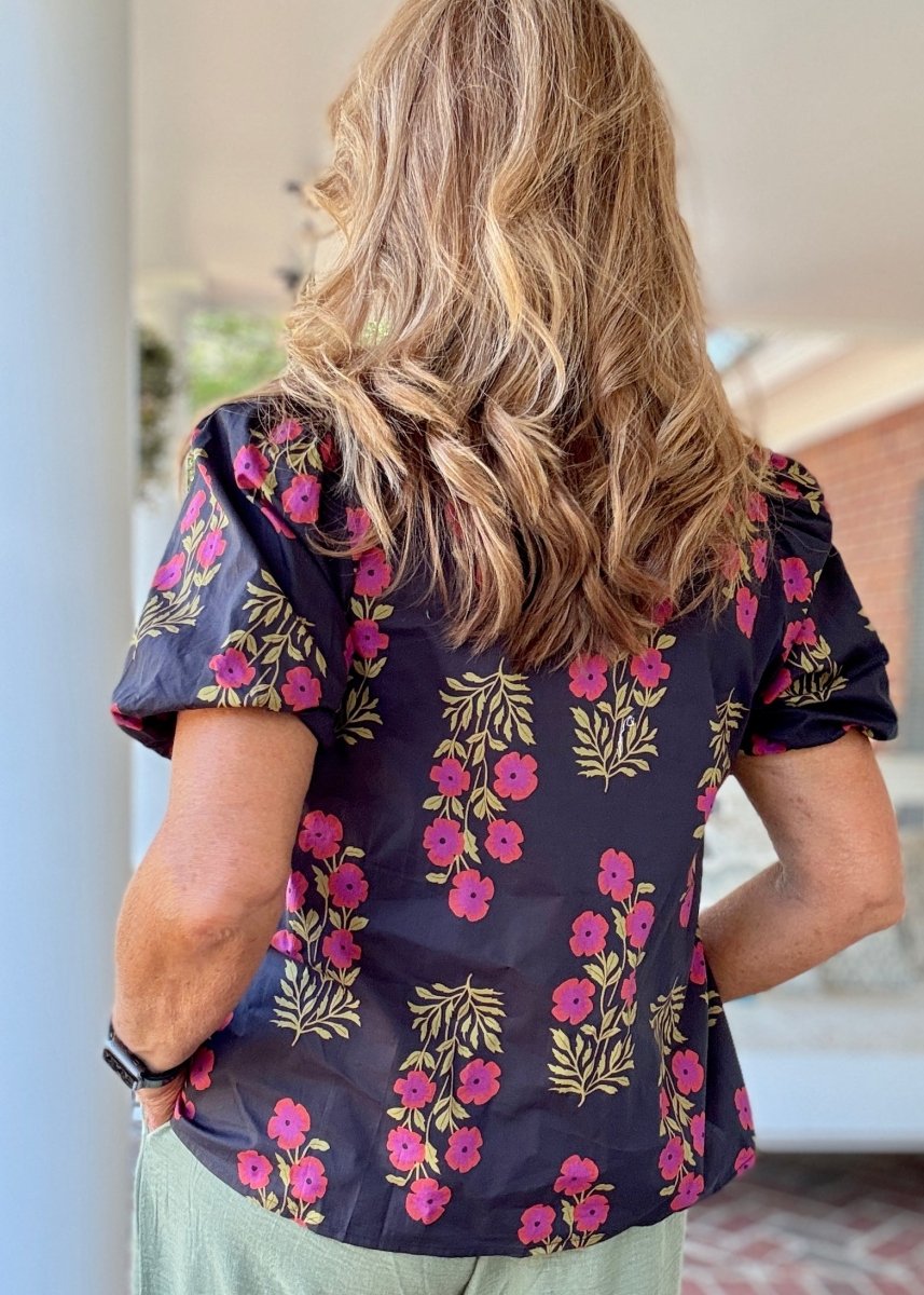 Moonlit Blooms Top | Entro - Entro Top - Jimberly's Boutique - Olive Branch - Mississippi