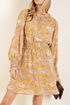 Mustard Floral Smocked Dress - dress - Jimberly's Boutique - Olive Branch - Mississippi