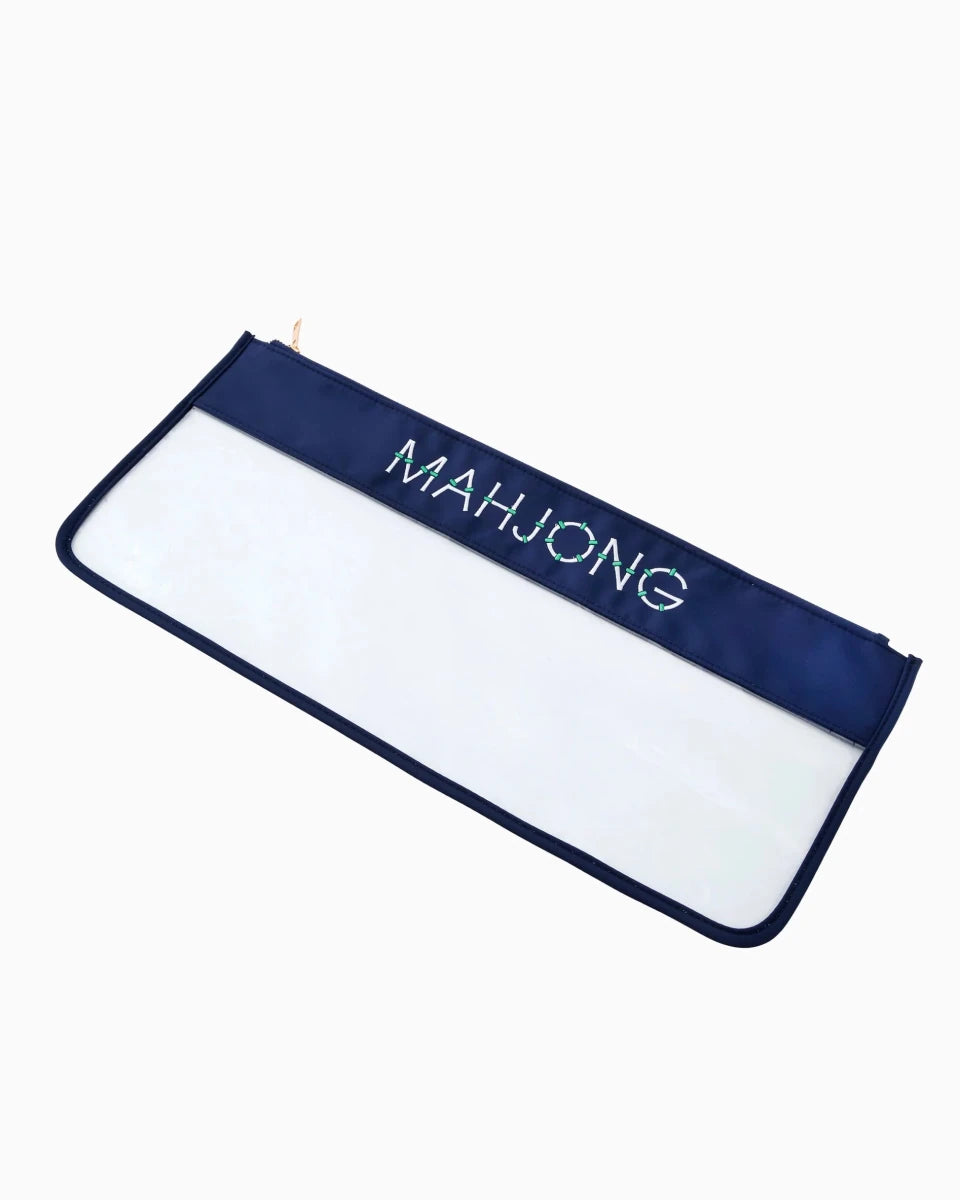 Navy Bamboo Mahjong Bag | Oh My Mahjong - Mahjong Tile Storage Bag - Jimberly's Boutique - Olive Branch - Mississippi