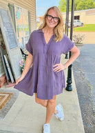 Navy Gauzy Dress | Umgee - dress -Jimberly's Boutique-Olive Branch-Mississippi