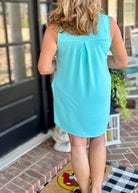 Neon Blue Tank Dress | Dear Scarlett - Casual Dress -Jimberly's Boutique-Olive Branch-Mississippi