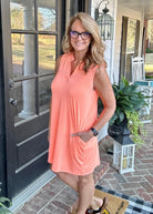 Neon Orange Tank Dress Dear Scarlett - Casual Dress -Jimberly's Boutique-Olive Branch-Mississippi