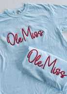 Ole Miss 3D Puff Embroidered Comfort Colors T-shirt - Embroidered Comfort Colors -Jimberly's Boutique-Olive Branch-Mississippi