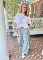 Olivia Barrel Pants - Blue | Gigio - Jimberly's Boutique - Olive Branch - Mississippi