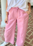 Olivia Barrel Pants - Pink | Gigio - Jimberly's Boutique - Olive Branch - Mississippi