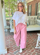 Olivia Barrel Pants - Pink | Gigio - Jimberly's Boutique - Olive Branch - Mississippi