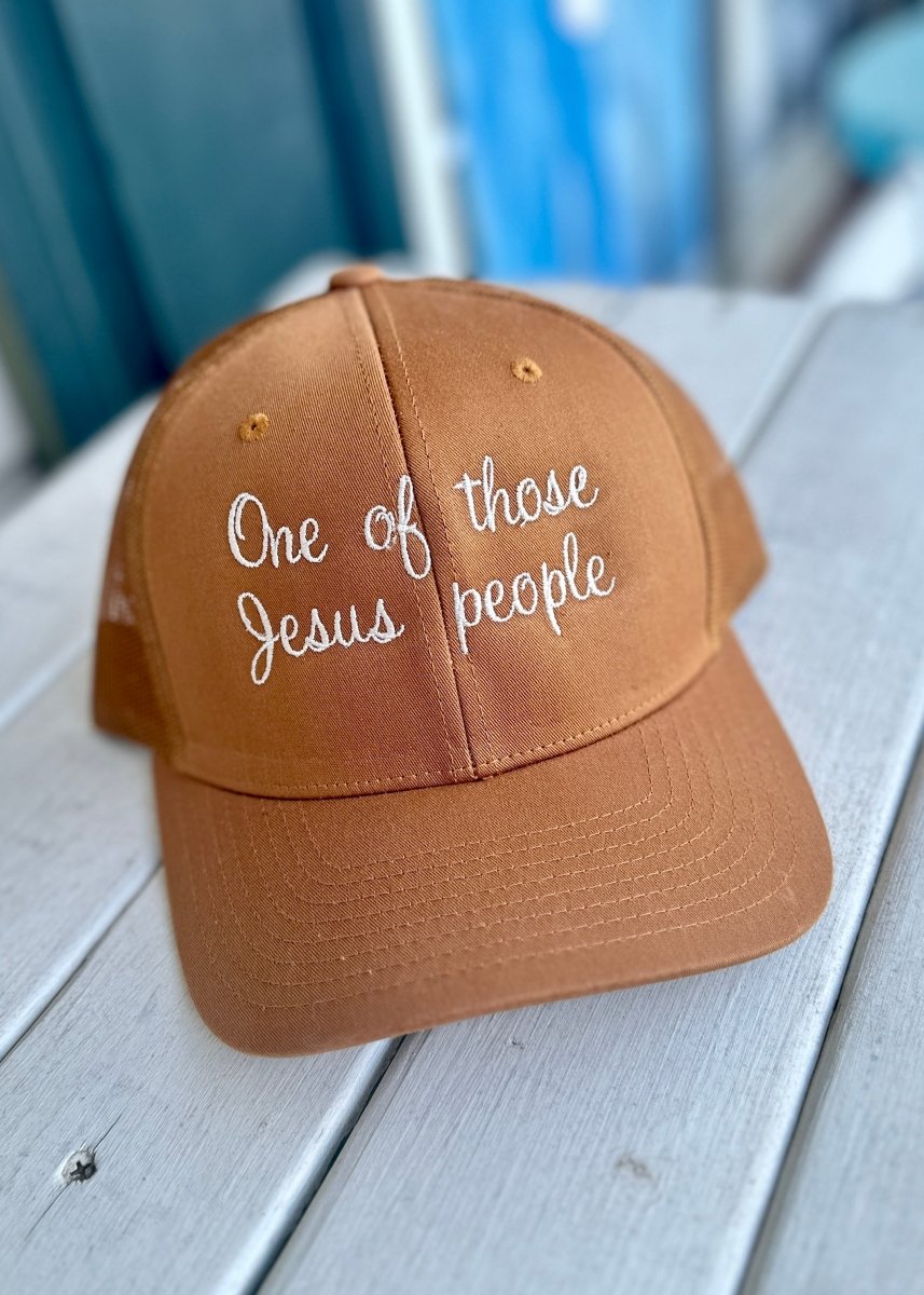 One Of Those Jesus People Structured Trucker Cap/Hat - Trucker Cap - Jimberly's Boutique - Olive Branch - Mississippi
