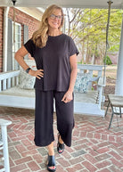 Palm Beach Set - Black | Dear Scarlett - lounge set - Jimberly's Boutique - Olive Branch - Mississippi