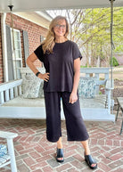 Palm Beach Set - Black | Dear Scarlett - lounge set - Jimberly's Boutique - Olive Branch - Mississippi