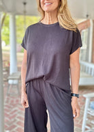 Palm Beach Set - Black | Dear Scarlett - lounge set - Jimberly's Boutique - Olive Branch - Mississippi