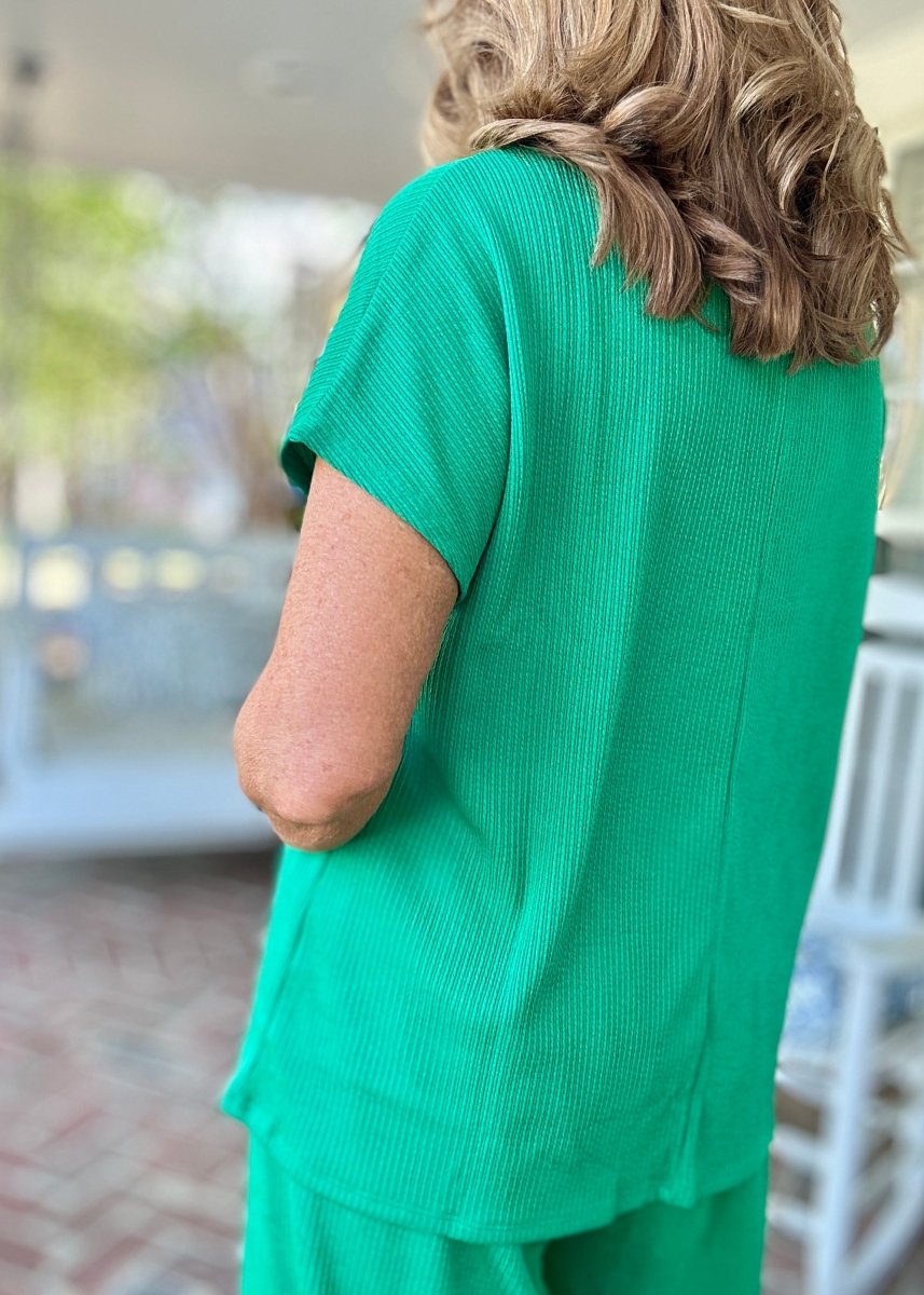 Palm Beach Set - Kelly Green | Dear Scarlett - lounge set - Jimberly's Boutique - Olive Branch - Mississippi