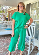 Palm Beach Set - Kelly Green | Dear Scarlett - lounge set - Jimberly's Boutique - Olive Branch - Mississippi
