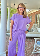 Palm Beach Set - Lilac | Dear Scarlett - lounge set - Jimberly's Boutique - Olive Branch - Mississippi