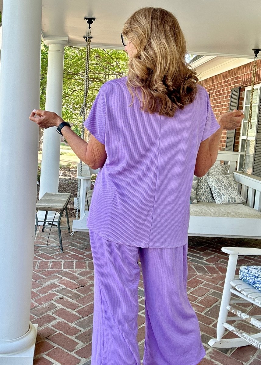 Palm Beach Set - Lilac | Dear Scarlett - lounge set - Jimberly's Boutique - Olive Branch - Mississippi