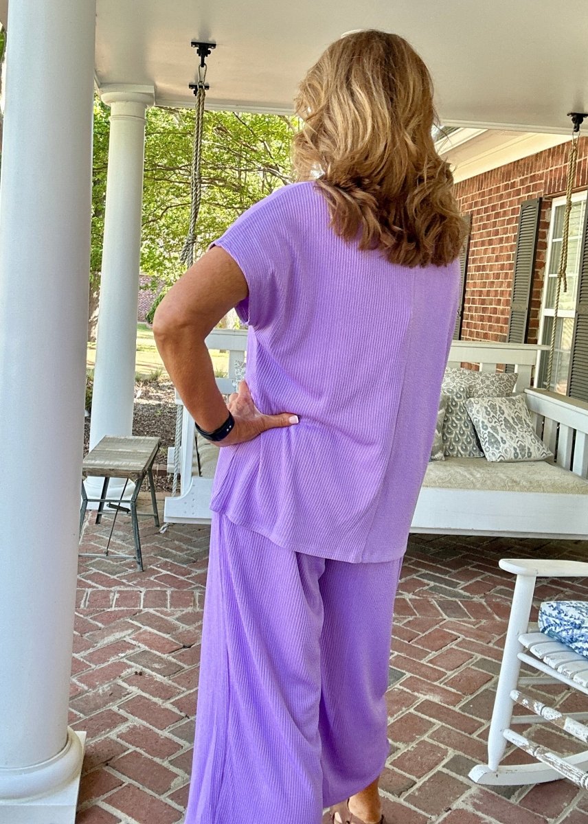 Palm Beach Set - Lilac | Dear Scarlett - lounge set - Jimberly's Boutique - Olive Branch - Mississippi