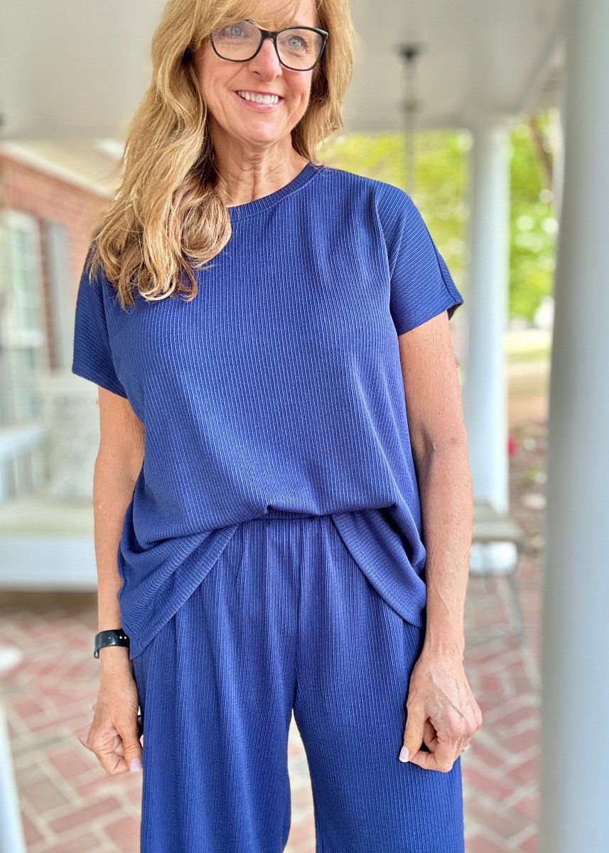 Palm Beach Set - Navy | Dear Scarlett - lounge set - Jimberly's Boutique - Olive Branch - Mississippi