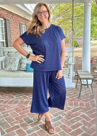 Palm Beach Set - Navy | Dear Scarlett - lounge set - Jimberly's Boutique - Olive Branch - Mississippi