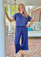 Palm Beach Set - Navy | Dear Scarlett - lounge set - Jimberly's Boutique - Olive Branch - Mississippi