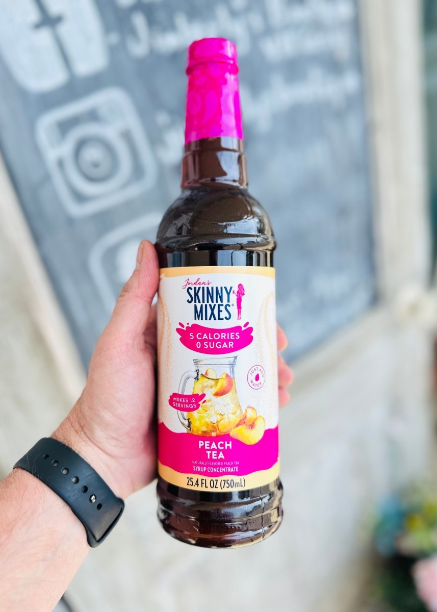 Peach Tea - Sugar Free Syrup - Jordan's - Skinny Syrups - Jimberly's Boutique - Olive Branch - Mississippi