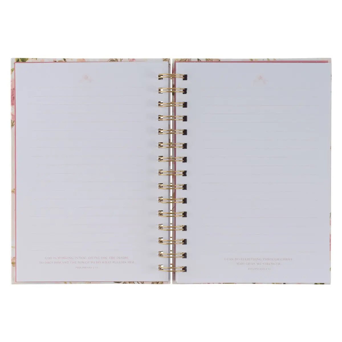 Pink Floral His Grace 2 Cor. 12:9 Wirebound Journal - journal - Jimberly's Boutique - Olive Branch - Mississippi