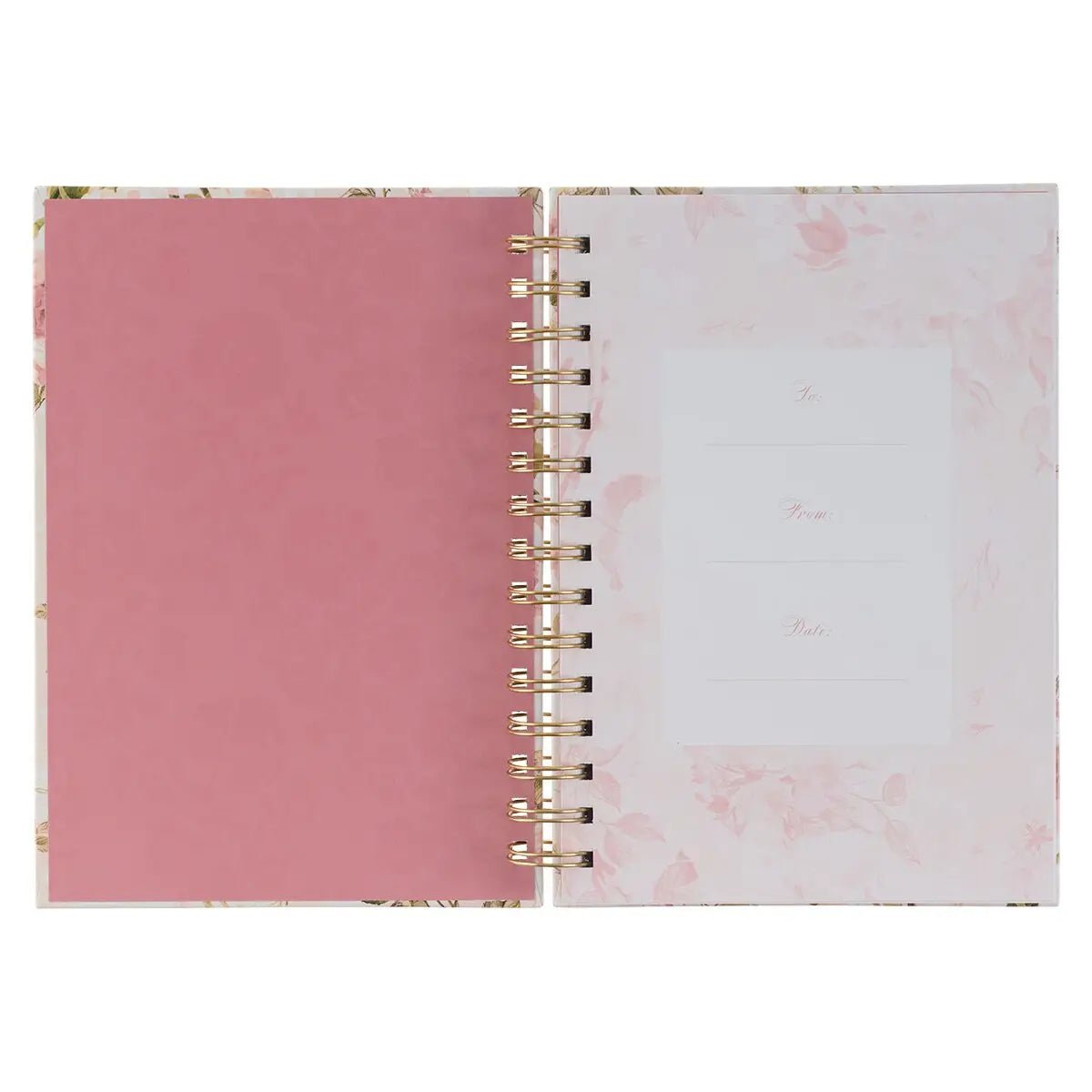 Pink Floral His Grace 2 Cor. 12:9 Wirebound Journal - journal - Jimberly's Boutique - Olive Branch - Mississippi