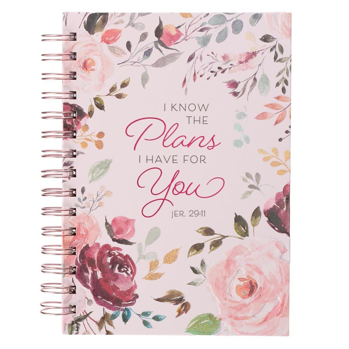 Pink Floral the Plans Jer. 29:11 Wirebound Journal - journal - Jimberly's Boutique - Olive Branch - Mississippi