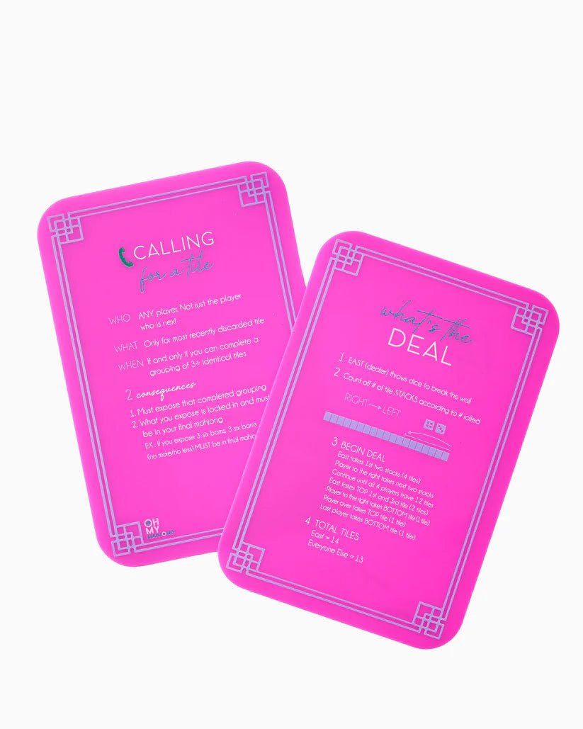 Pink Mahjong Shufflers | Oh My Mahjong PREORDER - Mahjong Shufflers - Jimberly's Boutique - Olive Branch - Mississippi