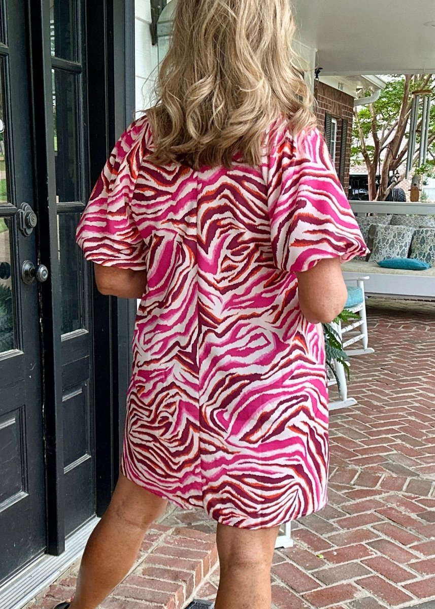 Pink Swirl Print Dress | Jodifl - Casual Dress - Jimberly's Boutique - Olive Branch - Mississippi