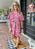 Pink Swirl Print Dress | Jodifl - Casual Dress - Jimberly's Boutique - Olive Branch - Mississippi