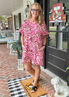 Pink Swirl Print Dress | Jodifl - Casual Dress - Jimberly's Boutique - Olive Branch - Mississippi