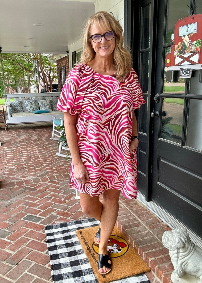 Pink Swirl Print Dress | Jodifl - Casual Dress - Jimberly's Boutique - Olive Branch - Mississippi