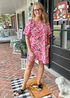Pink Swirl Print Dress | Jodifl - Casual Dress - Jimberly's Boutique - Olive Branch - Mississippi