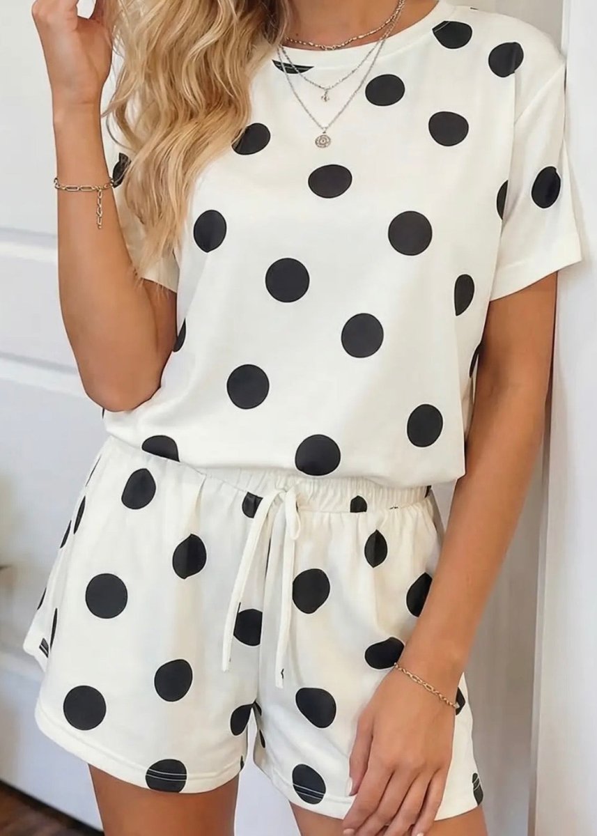 Polka Dot Shorts Set - Black - Jimberly's Boutique - Olive Branch - Mississippi