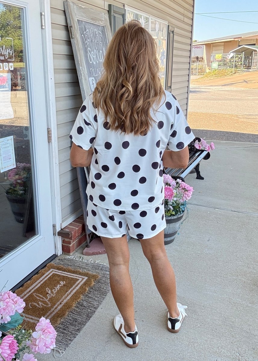 Polka Dot Shorts Set - Black - Jimberly's Boutique - Olive Branch - Mississippi
