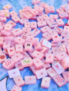 Pop Diva Cotton Candy Pink Pearl Mahjong Tiles | Bespoke - Mahjong Tiles -Jimberly's Boutique-Olive Branch-Mississippi