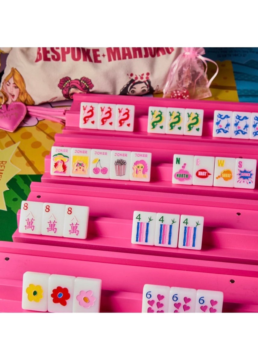 Pop Divas Bright White Mahjong Tiles | Bespoke - Mahjong Tiles -Jimberly's Boutique-Olive Branch-Mississippi