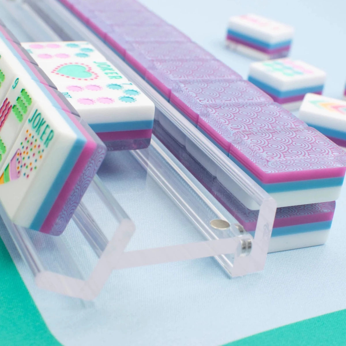 Premium Acrylic Magnetic Mahjong Racks - Transparent Clear | My Fair Mahjong - Mahjong Rack & Pusher Set - Jimberly's Boutique - Olive Branch - Mississippi