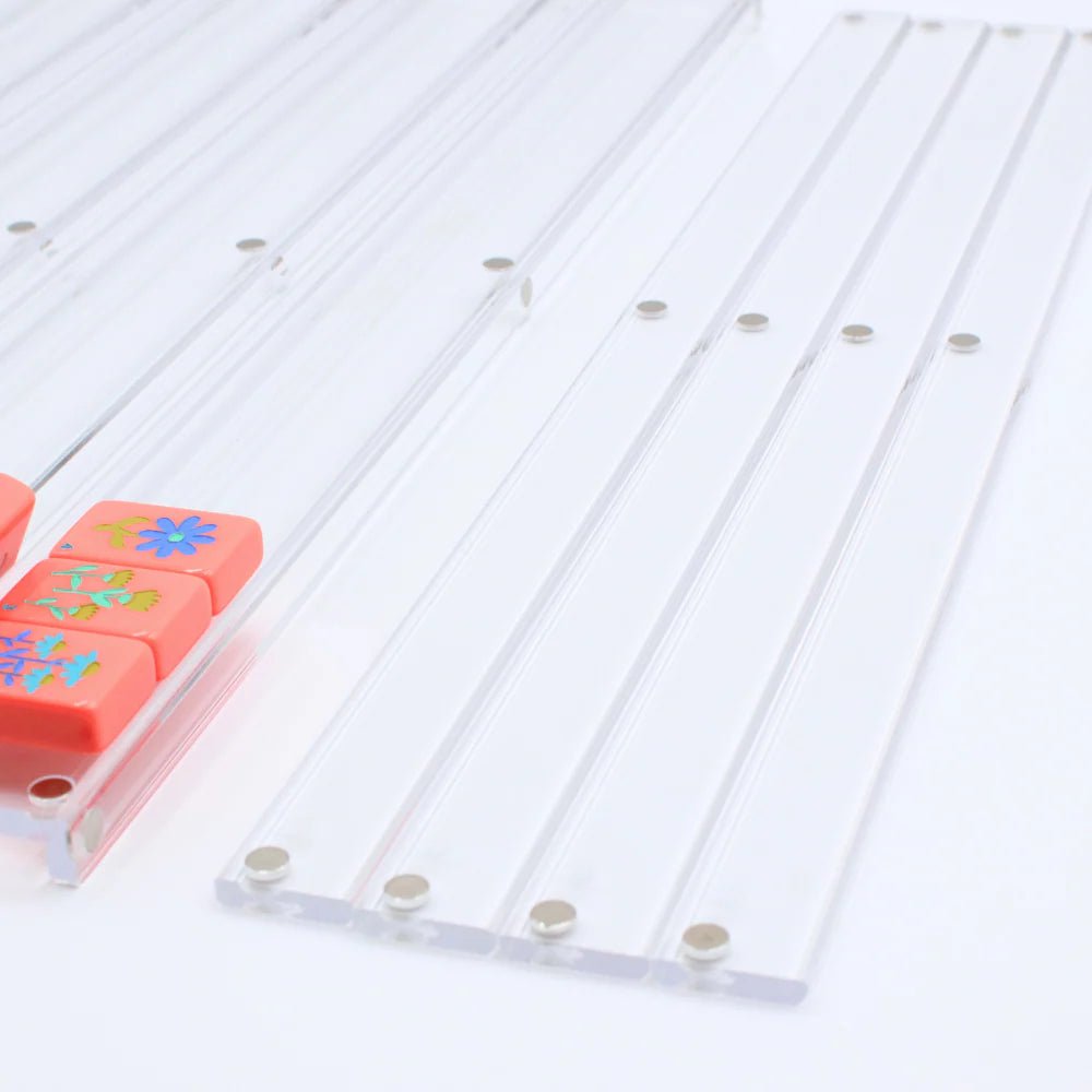 Premium Acrylic Magnetic Mahjong Racks - Transparent Clear | My Fair Mahjong - Mahjong Rack & Pusher Set - Jimberly's Boutique - Olive Branch - Mississippi
