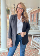 Preppy Chic Blazer - Black - Blazer - Jimberly's Boutique - Olive Branch - Mississippi