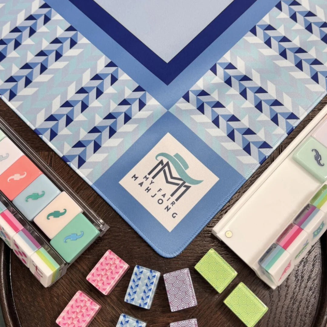 Prism Mahjong Mat - Blue | My Fair Mahjong - Mahjong Mat - Jimberly's Boutique - Olive Branch - Mississippi