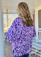 Purple Mix Puff Sleeve Top | Umgee - Umgee Top - Jimberly's Boutique - Olive Branch - Mississippi