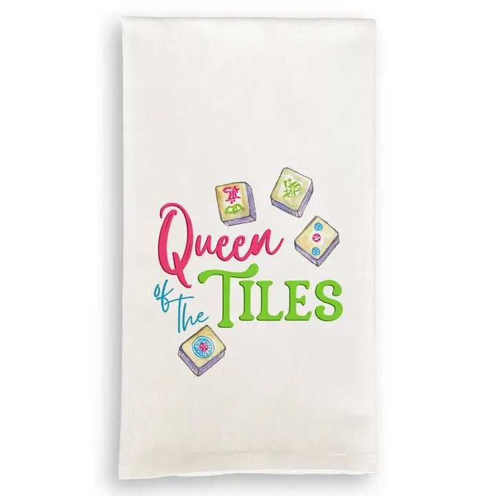 Queen of the Tiles Tea Towel - Dishtowel -Jimberly's Boutique-Olive Branch-Mississippi