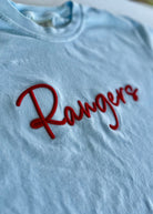 Rangers 3D Puff Embroidered Comfort Colors T-shirt - Embroidered Comfort Colors -Jimberly's Boutique-Olive Branch-Mississippi