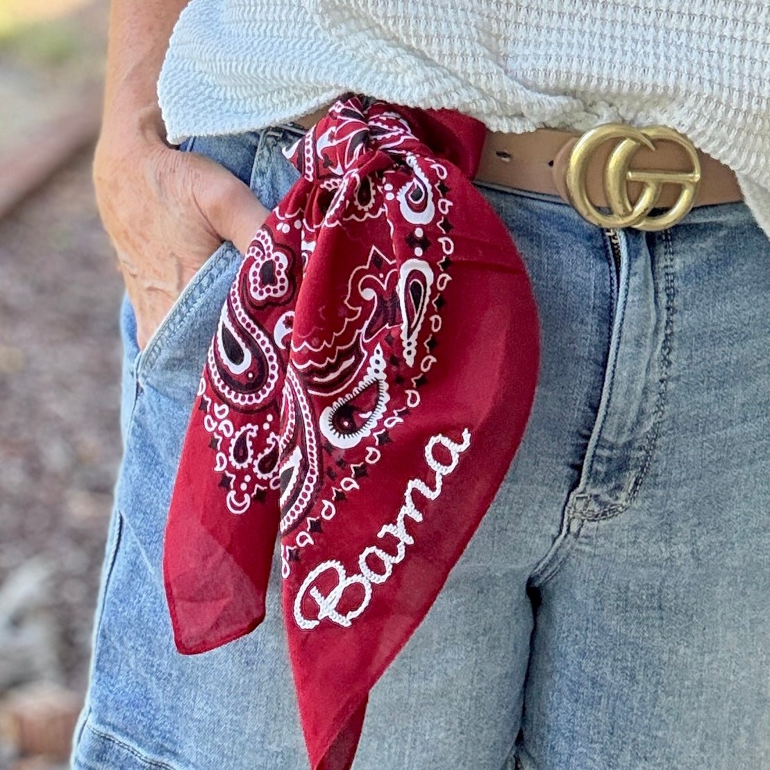 Rangers Embroidered Bandana - accessories - Jimberly's Boutique - Olive Branch - Mississippi
